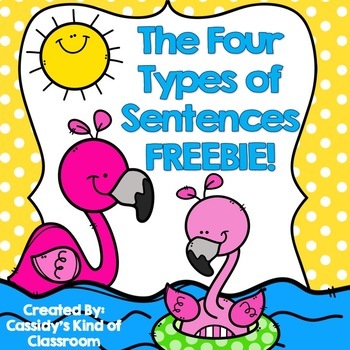 Preview of Four Types of Sentences FREEBIE