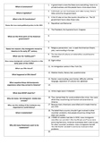 Four USA 1920s GCSE History knowledge tests with answers