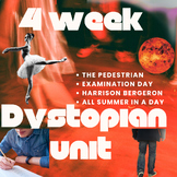 Four Week Dystopian Unit: 80+ Slides, Choice Board, 4 Semi
