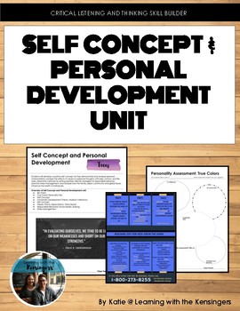 Preview of Four Week Unit: Self Concept and Personal Development