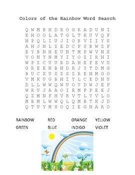Four Word Searches for Kindergarten and First Grade Students | TpT