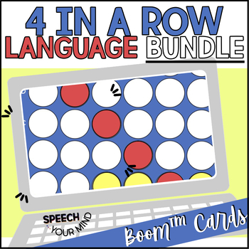 Preview of Language Four in a Row Boom™ Cards Bundle | Connect 4 Style Games