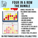 Four in a Row Phonics Games BUNDLE