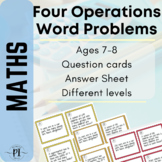 Four operations word problems differentiated