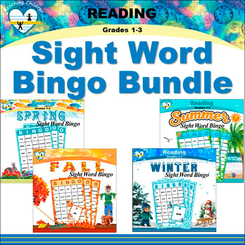 Preview of Sight Word Bingo activity helps with reading and spelling-BUNDLE.