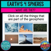 Four spheres of Earth - Boom Cards online no-print activity