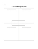 Four square writing template.