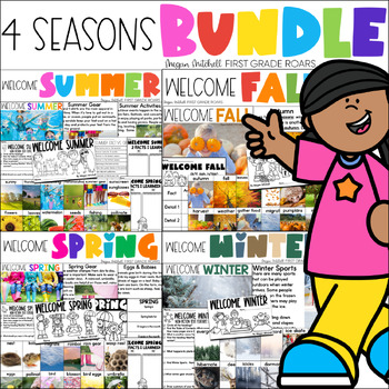 Preview of Fours Seasons Nonfiction Bundle Spring, Summer, Winter, & Fall