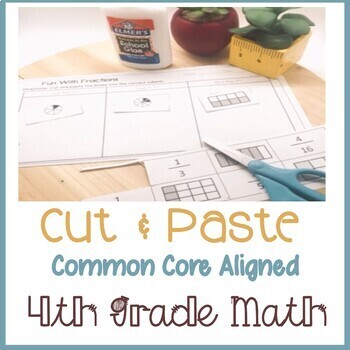 Preview of Cut & Paste Fourth (4th) Grade Common Core Math