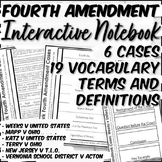 Fourth Amendment Landmark Cases Interactive Notebook Pages
