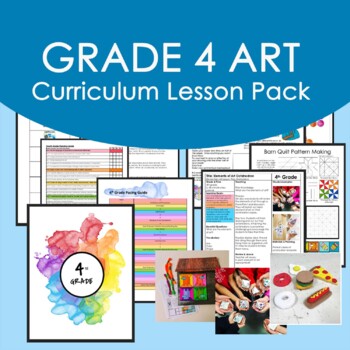 Preview of Fourth Grade Art Curriculum Lesson Pack