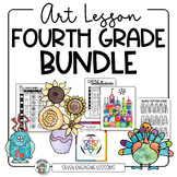 Fourth Grade Art Lessons • Bundle of Elementary Art Activities