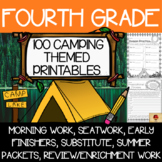 Fourth Grade Camping Themed Worksheets {100 Standards Alig