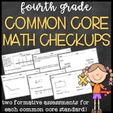 Fourth Grade Math Exit Tickets (CCSS Aligned)