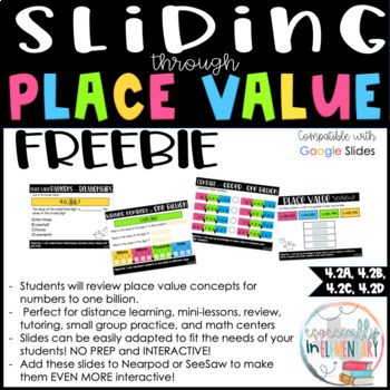 Preview of Fourth Grade Digital Place Value Practice Slides
