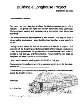 Preview of Fourth Grade ELA Common Core Iroquois Longhouse Project