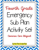 Fourth Grade Emergency Sub Plan Packet Digital + Printable