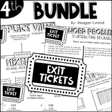 Fourth Grade Exit Tickets Bundle