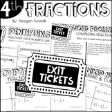 Fourth Grade Exit Tickets Fractions