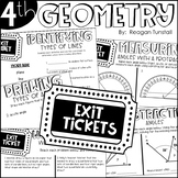 Fourth Grade Exit Tickets Geometry