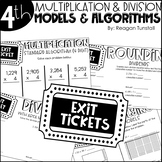 Fourth Grade Exit Tickets Multiplication and Division Mode