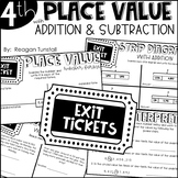 Fourth Grade Exit Tickets Place Value