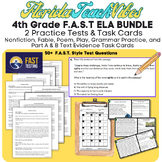 Fourth Grade F.A.S.T. ELA Practice Test 1 & 2, with Text E