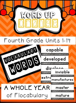 Preview of Fourth Grade Flocabulary Words Units 1-14