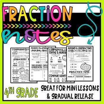 Preview of Interactive Notes and Practice- Fraction and Decimal Anchor Charts
