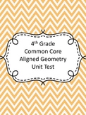 Fourth Grade Geometry Assessment (Common Core Aligned)