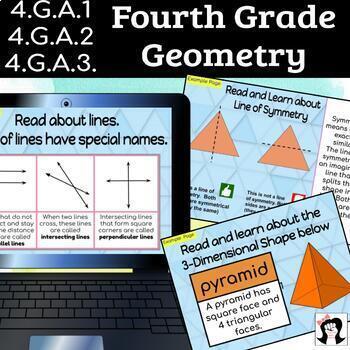 Preview of Digital Fourth Grade Geometry Activities (Google Slides)