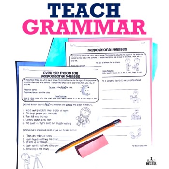 fourth grade grammar pack l41 a g by jessica scott tpt