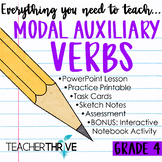 4th Grade Grammar Unit: Modal Auxiliary Verbs (Helping Verbs)