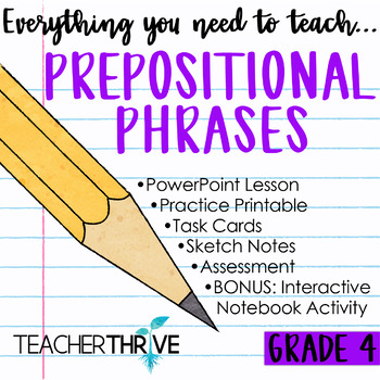 Prepositional Phrase Worksheets Teaching Resources Tpt