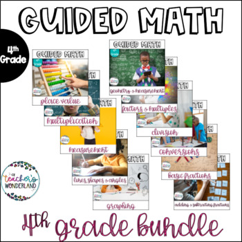Preview of Fourth Grade Guided Math Bundle