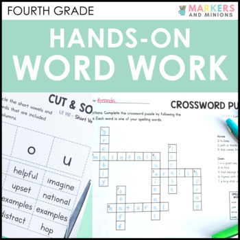 Preview of Fourth Grade Hands-On Word Work Bundle (Aligns With Benchmark Advance)