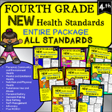 4th Grade NEW Health Worksheets and Activities: Standards 