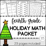 Fourth Grade Holiday Math Packet {NO PREP!}