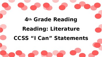 Preview of Fourth-Grade Kid-Friendly ELA Standards
