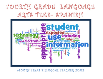 Preview of Fourth Grade Language Arts TEKS - Spanish