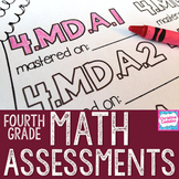 4th Grade Math Assessments | Distance Learning | Common Core