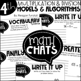 Fourth Grade Math Chats Multiplication and Division Models