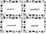 Fourth Grade Math Common Core Word Wall Cards 4.NBT.1