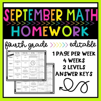 Preview of Fourth Grade Math Spiral Review - Homework or Bell Ringer