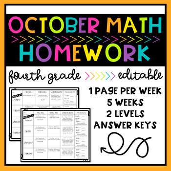 Preview of Fourth Grade Math Spiral Review - Homework or Bell Ringer