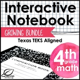 Fourth Grade Math Interactive Notebook GROWING Bundle