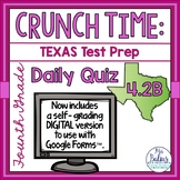 4th Grade Math STAAR Texas Test Prep Daily Quiz TEKS 4.2B 