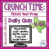 Fourth Grade Math STAAR Test Prep Assessment Daily Quiz TEKS 4.9A