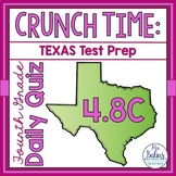 Fourth Grade Texas Math Test Prep Assessment Daily Quiz TEKS 4.8C