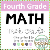 Fourth Grade Math Task Cards for Test Prep